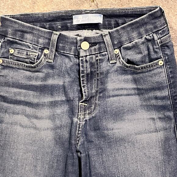 7 For All Mankind Woman’s Blair Denim Blue Jeans Size 26 Stretch - Picture 2 of 14